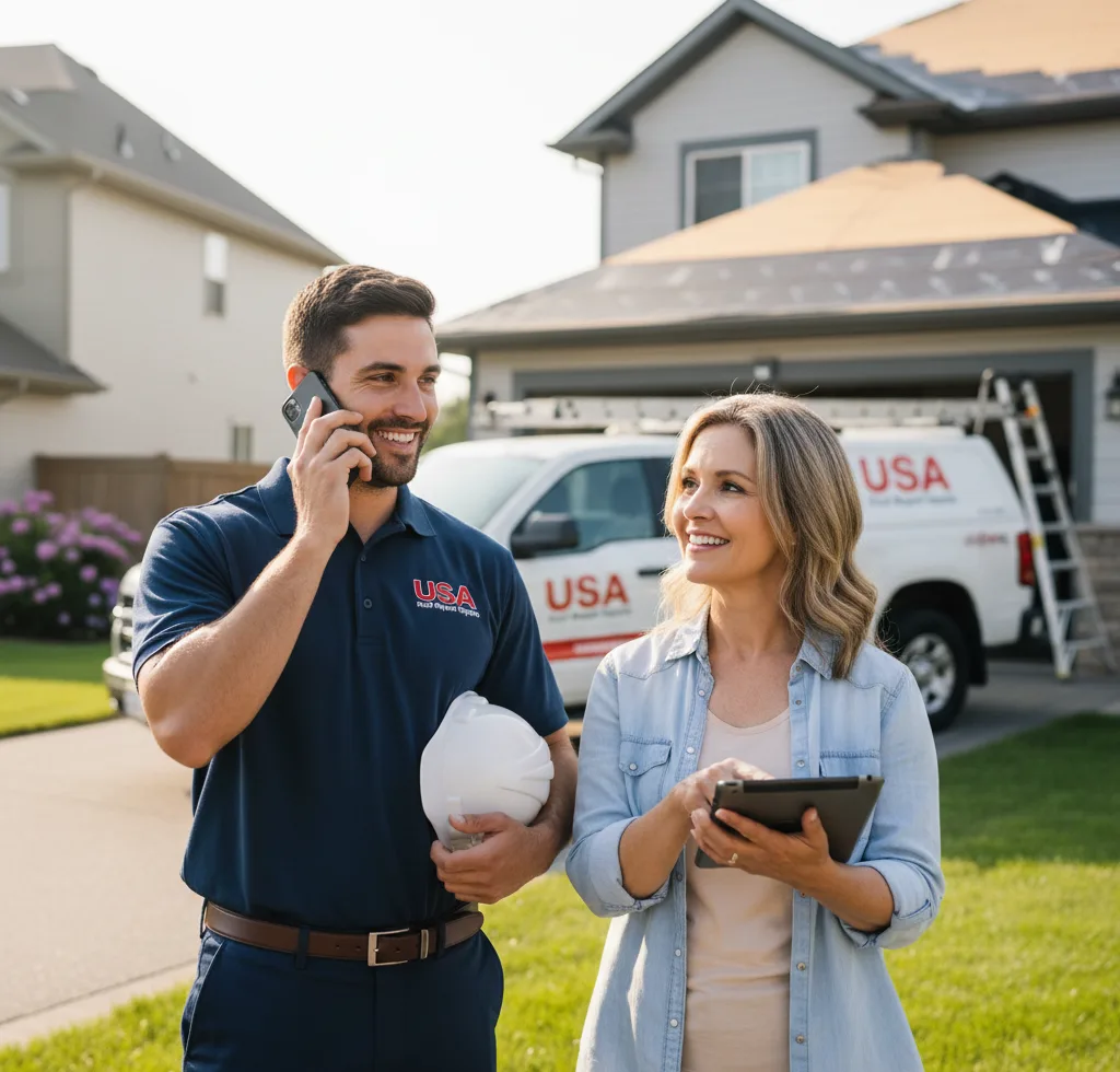 USA Roof Repair Experts customer support in Irwin